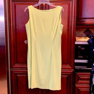 Amanda Smith sleeveless pale lime green dress. See color on tag photo